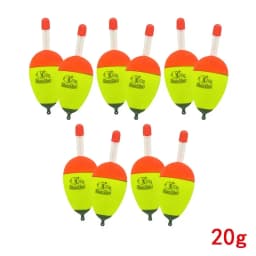 2/10pcs EVA Luminous Fishing Night Float Light Stick Foam Plastic Bobber Sea Rock Fishing Striking Floats Fishing Accessories