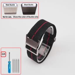 60s French Troops Parachute Bag Elastic Watch Strap 18 20mm 22mm Nylon Watchbands Man's Universal Ballistic Fabric Wristband
