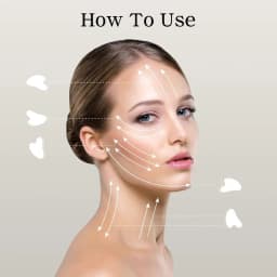 Gua Sha Facial Tools Rose Quartz Guasha Tools for Face & Eye Gua Sha Stone Skin Care Body Tighten Skin Massage Tools for Puffiness Reducing & Jawline Sculpting Face Stone Gua Sha Tools (Pink)