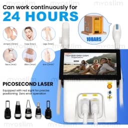 NEW Professional FAC 2 IN 1 Diode 5000w Hair Removal Machine Pico Q Switch ND YAG Tattoo Removal Machine 4 Waves 808NM
