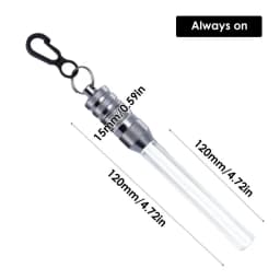 Scuba Diving Flashlight Waterproof Underwater Light With Clip 2 Modes LED Light Stick Dive Light Constant On And Flashing 50hrs