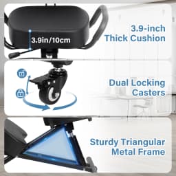 Kneeling Chair with Back Support, Height Adjustable Kneeling Chair for Men, Women, Children