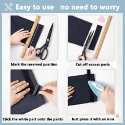 1-10M Self-Adhesive Pants Hem Paste Tape Trouser Edge Paste Iron-on Pant Shorten Repair Jean Hemming Tape For DIY Sewing Fabric