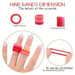 Elastic Hair Bands Ponytail Hold Hair Tie Rubber Bands Scrunchie Hair Accessories Bands for Girls Hair Accessories for Women
