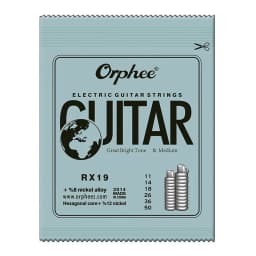 Orphee Electric Guitar Strings Set RX Series Hexagonal Carbon Steel 6 String for Electric Guitar Accessories Practice Use