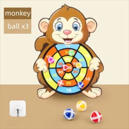 Educational Games Dart Board Baby Toy Stickey Ball Dart Indoor Sports Child Montessori Games for Children 3 to 7 Years