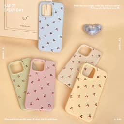 For iPhone 18 17 16 15 14 13 12 11 Pro Max Case Cute Cartoon Cherry Graphic Silicone Phone Cover For iPhone 16 Plus Soft Fundas