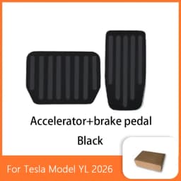 For Tesla Model Y L/Y Juniper 2026 Upgrade Foot Pedal Pads Non-slip Accelerator Brake Rest Performance Aluminum Mats Accessories