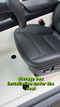TEKSY For Tesla New Model Y 2025 2026 Launch Juniper Teslajuniper Front Seats Under Seat drawer TPE Storage Box