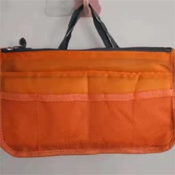Multifunctional Bi-fold Storage Bag Double Zipper Large Capacity Storage Arrangement Makeup Toiletries Large Classification Bag
