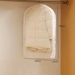 Wardrobe Organizer Bags Down Jacket Air Compression Hanging Bag with Zipper Clothes Dust Cover Bag Save Space Cloth Storage Bag