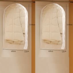Wardrobe Organizer Bags Down Jacket Air Compression Hanging Bag with Zipper Clothes Dust Cover Bag Save Space Cloth Storage Bag