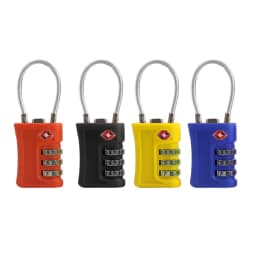 TSA Customs Lock 3 Digits Travel Password Changeable Lock Digital Lock ABS Mini Suitcase Luggage Anti-theft Lock for Airplane