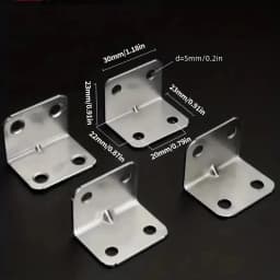 20pcs Angle Iron Board Table, Chair, Cabinet, Wardrobe, Fixed Connector, 90-degree Angle Iron Plate Bracket