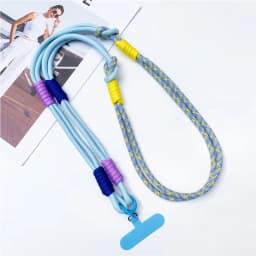3 in 1 120cm Crossbody Mobile Phone Hanging Rope Neck Lanyard Wrist Strap Removable Phone Lanyard Water Cup Hanging Rope