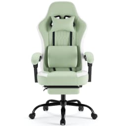 JHK Ergonomic Computer Gaming Chair Height Adjustable 360° Swivel with Headrest Lumbar Support Linkage Armrests For Office Home