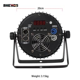SHEHDS Fast Shipping Aluminum Alloy LED Flat Par 18x12W & 18x18W Lights RGBW Lighting DMX512 Disco DJ Venue Wedding Party