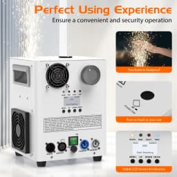 U'King 800W Cold Sparks Machine DMX Control Stage Equipment Top Spraying Electronic Flower Spraying Machine for Show Christmas