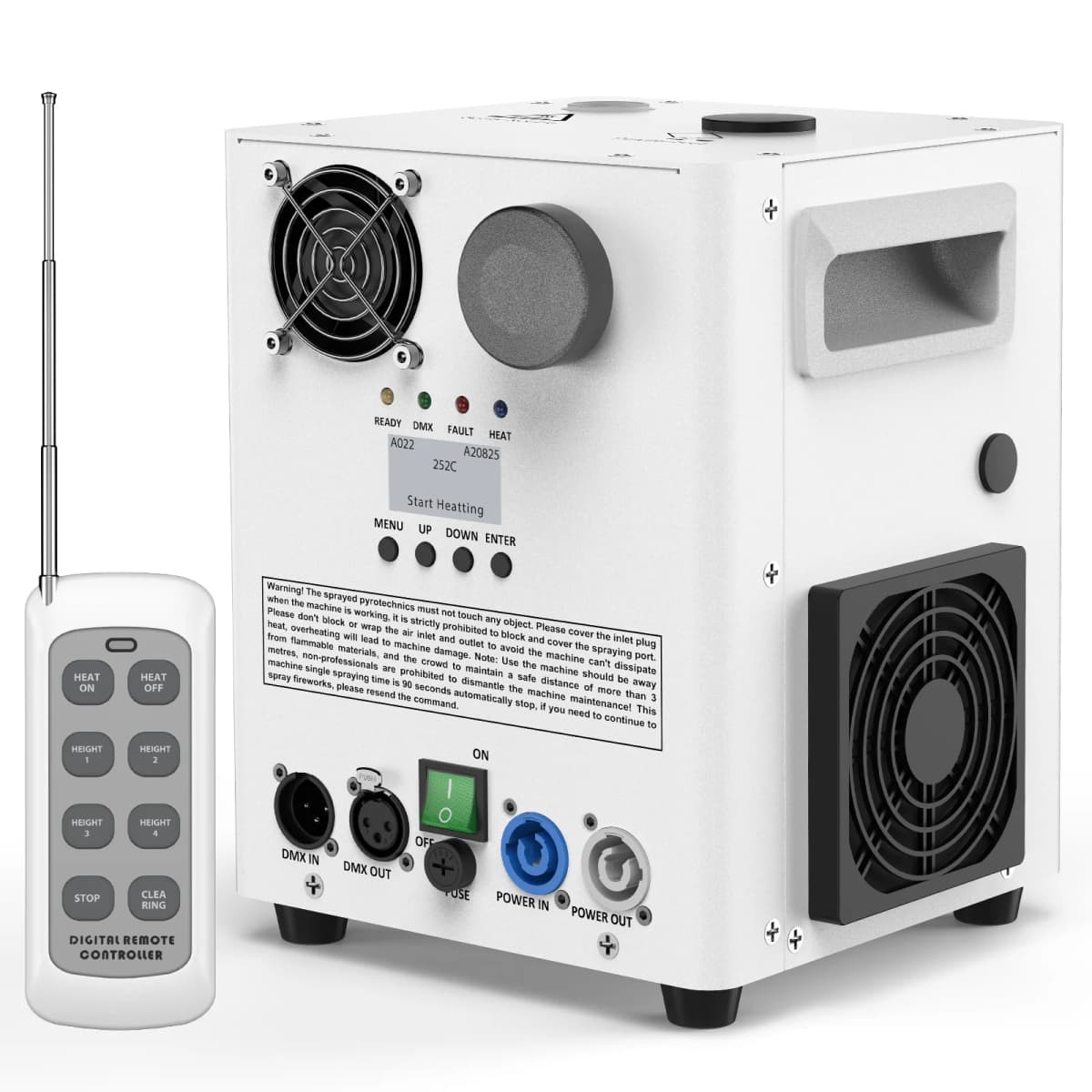 U'King 800W Cold Sparks Machine DMX Control Stage Equipment Top Spraying Electronic Flower Spraying Machine for Show Christmas
