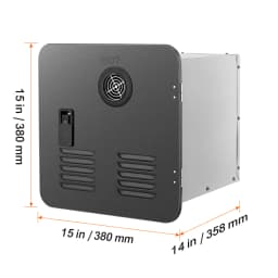 SucceBuy RV Tankless Water Heater Instant Shower 15 x 15 in Optimized Comfort Performance Hot Water Ideal for RVers' Family