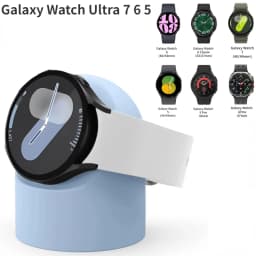 Silicone Charging Seat For Samsung Galaxy Watch 8/7/6/5 40/44mm Ultra 47mm Charging Stand Storage Seat Watch 6 8 Classic 47/43mm