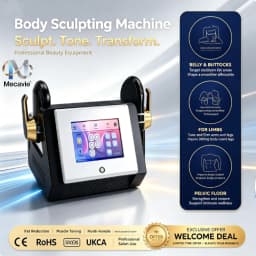 Portable 2026 RF Technology EMS Electromagnetic Body Shaping Machine Belly Arm Weight Loss Cellulite Reduction Muscle Stimulator