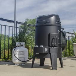 3-in-1 Smoker, Roaster & Gas Grill, Black - 14101550
