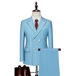 Men's Slim Fit 2 Piece Suit Elegant Business Wedding Party Blazer Jacket PantsElevate Your Look