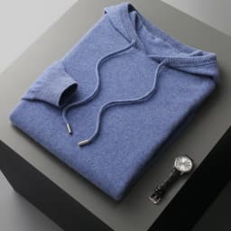 Men's female cashmere One-piece ready-to-wear Hoodie 100% Merino Wool Knitted Sweatshirt Autumn Winter Casual Large Top Long