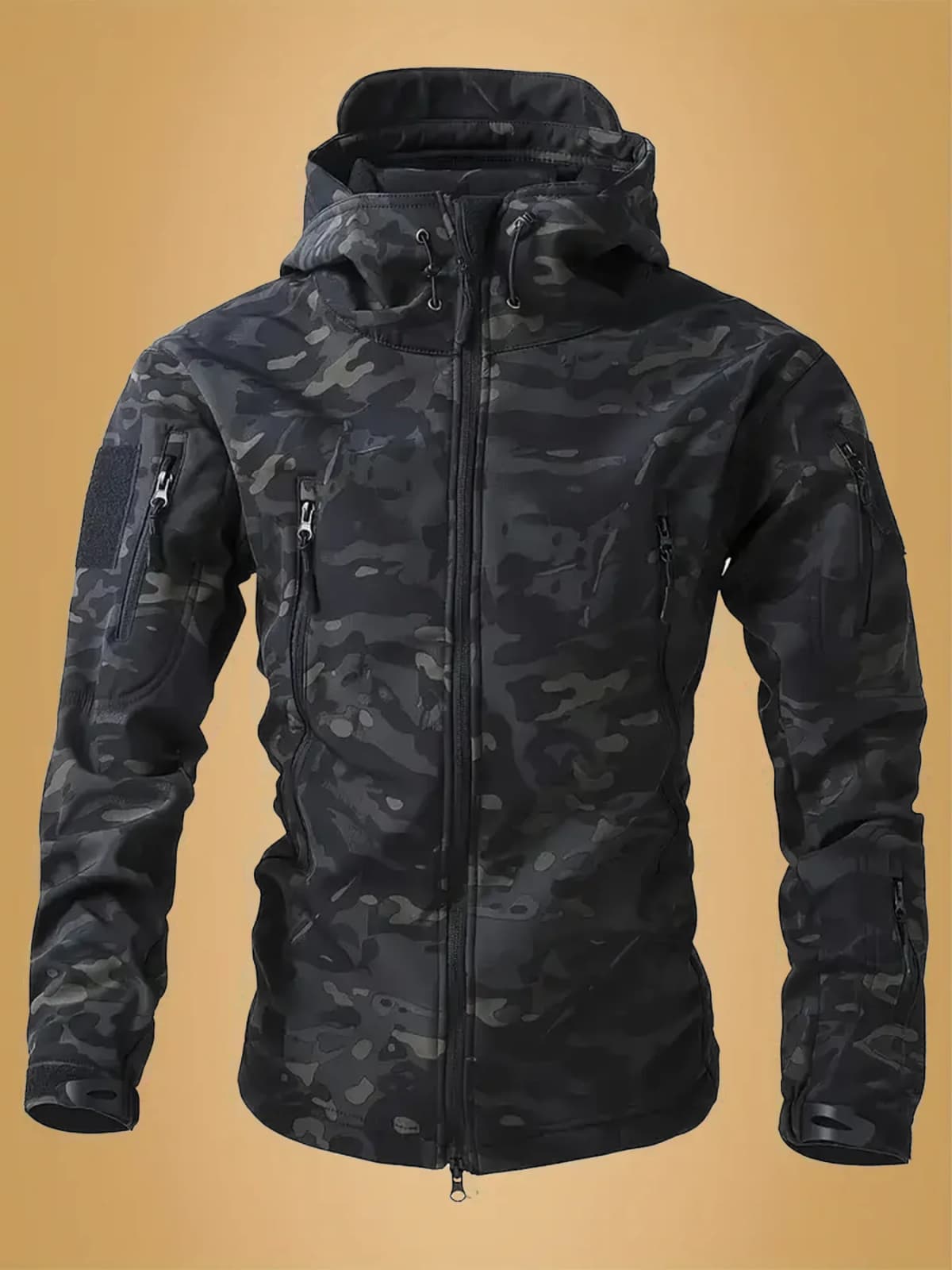 Men's Outdoor Tactical Jacket Winter Waterproof Insulation Camouflage Jacket Fishing Hunting Jacket Mens Lightweight Rain Jacket