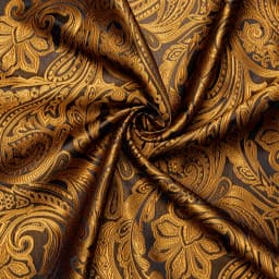 Gold Paisley Shirts for Men Long Sleeve Luxury Brand Tuxedo Wedding Party Men Clothing DiBanGu