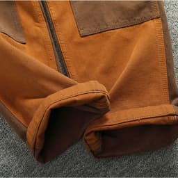 Autumn and winter heavy high-end vintage overalls men bead canvas grain color patchwork logging motorcycle casual pants tide