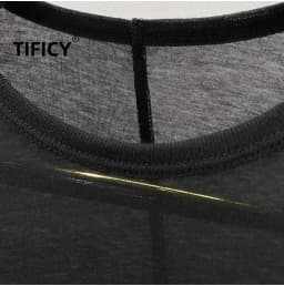 High Street Cotton T-shirts Tops Men's Style | Autumn/Winter Thin Dark Knitted Base Long Sleeve Casual Tshirt TEE Shirt
