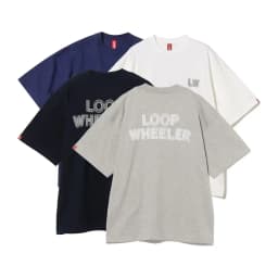 BEAMS JAPAN LOOPWHEELER Letter-printed cotton casual short-sleeved T-shirt