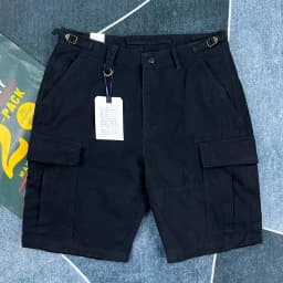 Men's Heavyweight 100% Cotton American Vintage Washed Cargo Shorts Summer Japanese Streetwear Multi-Pocket Mid-Length Workwear