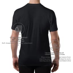 Anti Perspiration T Shirt Anti-Odor Moisture Anti Sweat Proof Resistant Underwear Undershirt For Men