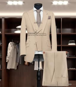 Fashion Man Suit for Wedding Slim Peaked Lapel Multiple Button Customized Business Office Men 2 Piece Set Groom Tuxedo Outfit