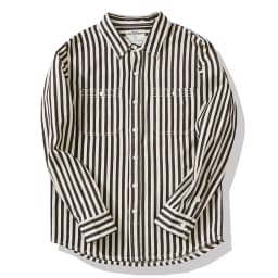 0302 America Style Good Quality Striped Shirt Men Spring Fall Fashion 100% Cotton Long Sleeve Loose Casual Cargo Lapel Blouses