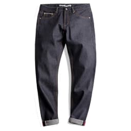 Maden Vintage 14.5oz Selvedge Raw Denim Jeans with YKK Zipper Fly Embroidery Straight Jeans Classic Men's Solid Color Trousers