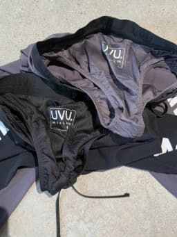 Uvu running yoga long shorts outdoor running sports fitness stretch pressure pants