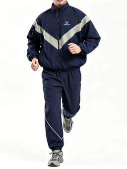 US Air Force Training Suit and Trackpants Set, Men's Nylon Waterproof Reflective Sports Jacket and Pants for Spring and Autumn