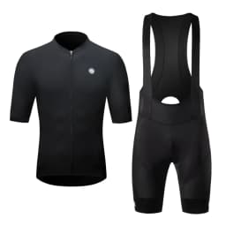 ZRSE Men's Cycling Vest Bib Shorts Set Summer Breathable Quick Dry Slim Fit Short Sleeve for Gym Outdoor Running Road Bike MTB