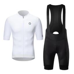 ZRSE Men's Cycling Vest Bib Shorts Set Summer Breathable Quick Dry Slim Fit Short Sleeve for Gym Outdoor Running Road Bike MTB