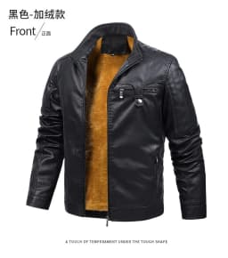Waterproof Motorcycle PU Jacket Biker velvet Leather Coats men Fleece Hooded Motorcycle Pu Leahter New Men's Leather Jackets