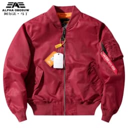 2026 Alpha Martin Trendy Brand Pilot Jacket Men's Autumn Lightweight Baseball Shirt MA1 Classic Style