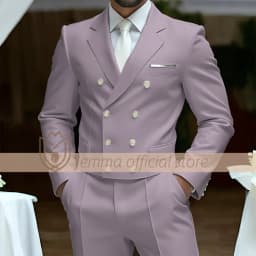 Men's 2-Piece Suit Set, Double-Breasted Waistcoat Style, Suit & Trousers, Weddings & Celebrations Choice
