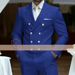 Men's 2-Piece Suit Set, Double-Breasted Waistcoat Style, Suit & Trousers, Weddings & Celebrations Choice