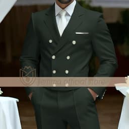 Men's 2-Piece Suit Set, Double-Breasted Waistcoat Style, Suit & Trousers, Weddings & Celebrations Choice