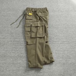 Cargo pants Men's outdoor scratch resistant material pocket loose plus size casual straight leg pants