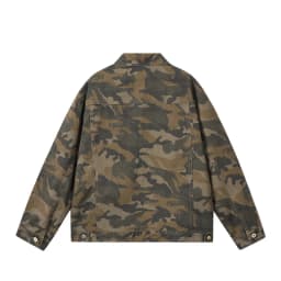 Spring Autumn American Style Denim Jacket Men Fashion Hole Camouflage Turn Down Collar Loose Outerwear Men Casual Denim Jackets